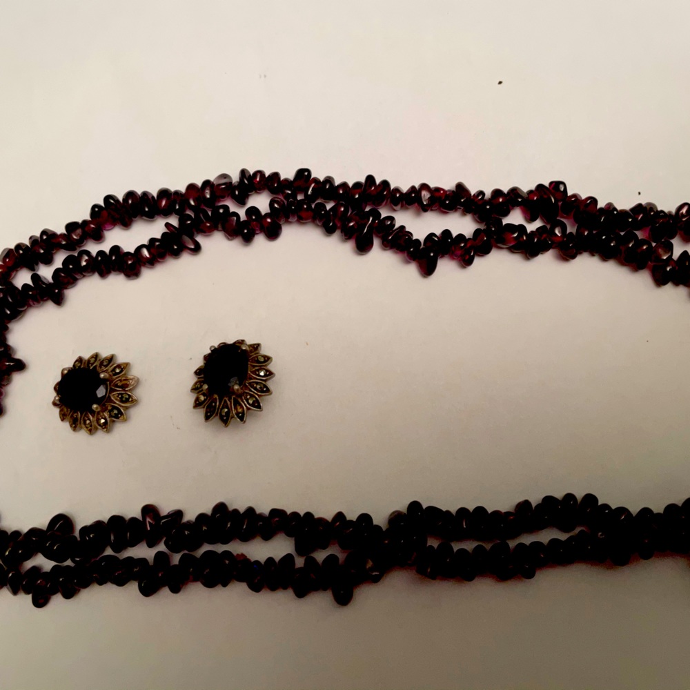 Pure Amethyst necklace and earrings